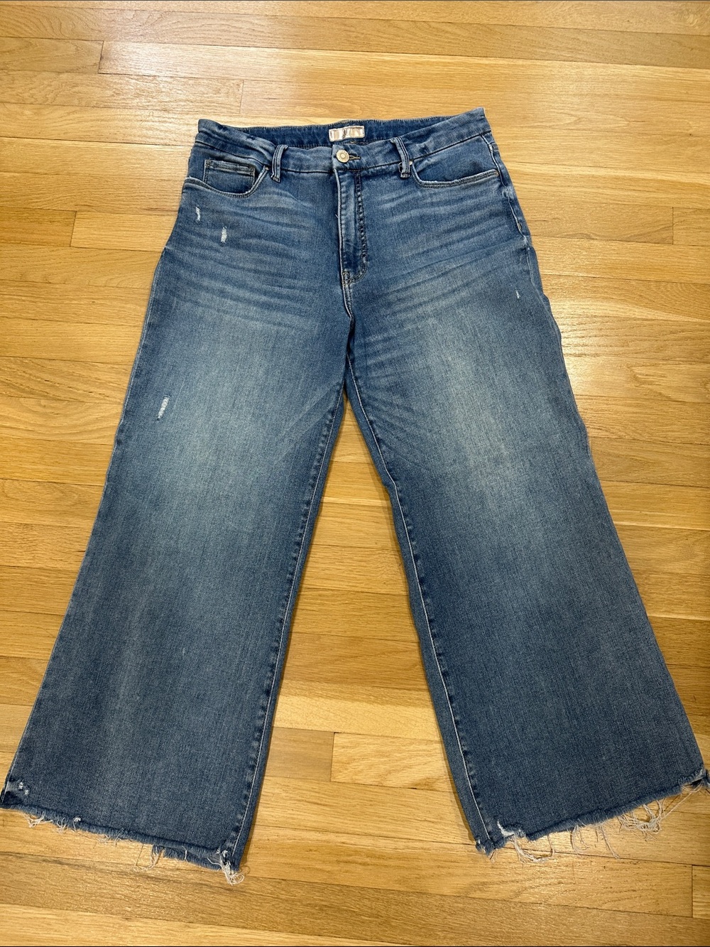 Kut from the Kloth Meg Wide-Leg Distressed Jeans